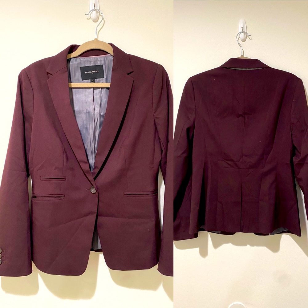 Banana Republic blazer and pant suit combo